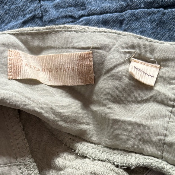 Altar’D State Moss Green Tiered Bohemian Open Back Mini Dress Size L NWOT - Picture 5 of 8